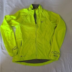 Pearl IZUMI Women's Convertible Jacket/Vest Neon Yellow Size XS